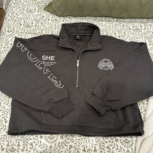 darc sport mockneck half zip sweater